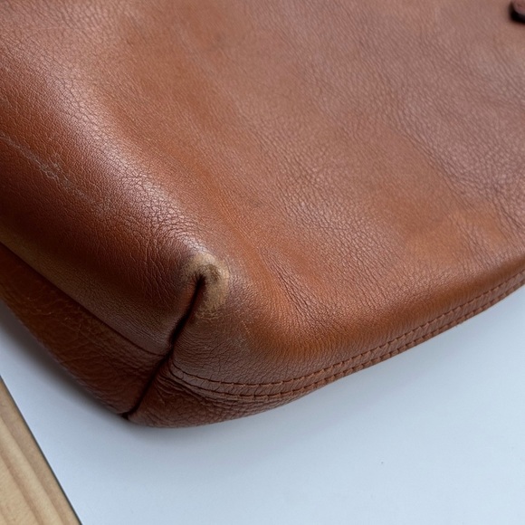 Madewell Leather Zip Top Transport Crossbody Tote – Brown - Picture 3 of 13